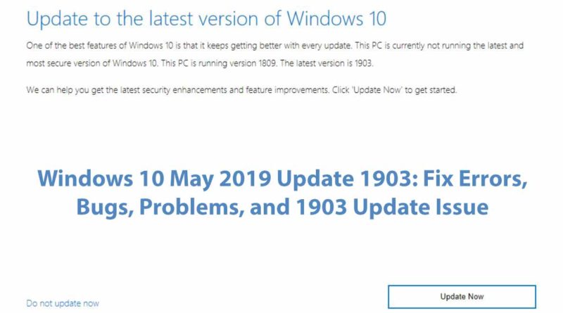Windows 10 Errors And Fixes